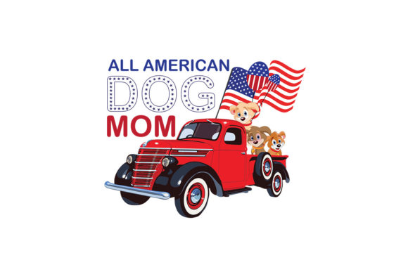 All America Dog Mom Happy Freedom Day