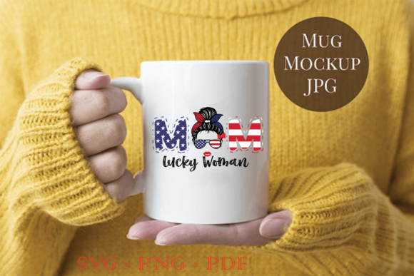 American Mom Women Gift in July 4th