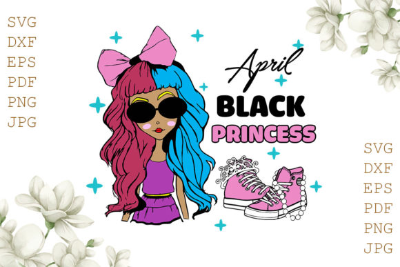 Birthday Girl April Digital Download
