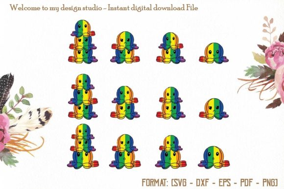 Bundle Octopuses LGBT Svg