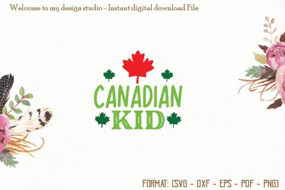 Canadian Kid Svg, Canada Day Svg