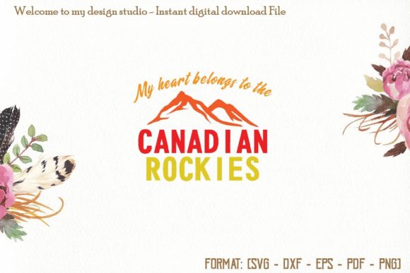 Canadian Rockies Svg, Canada Day Svg
