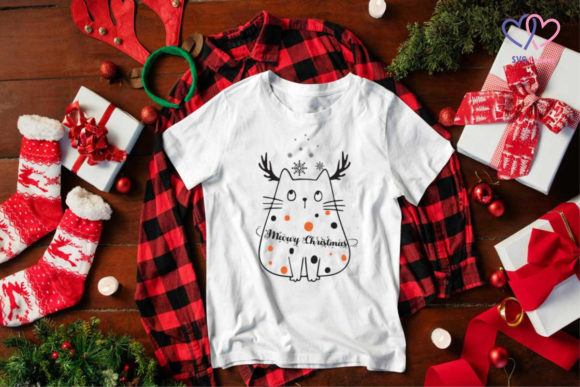 Christmas Cute Cat Graphic