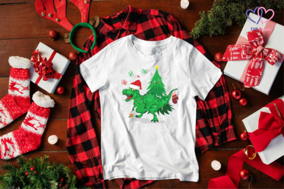 Christmas Dinosaurus Graphic