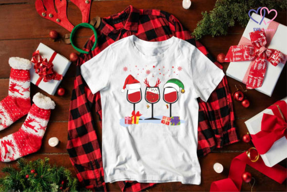 Christmas Wine Graphic