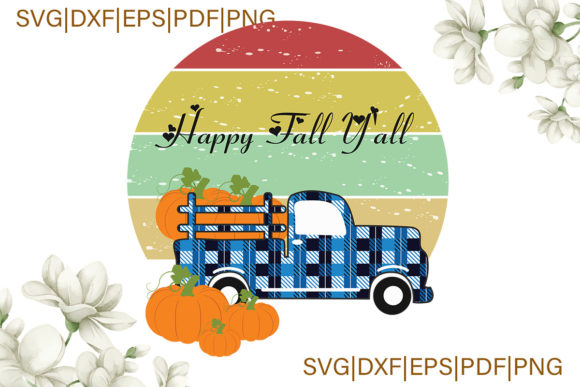 Hello Fall Pumpkin and Car Svg File