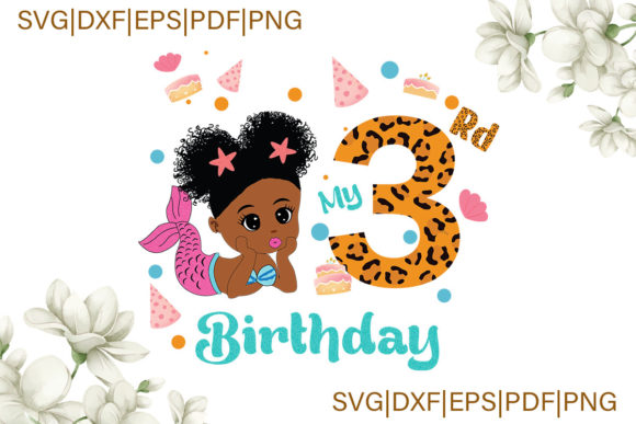 Mermaid 3th Birthday Gift for Daughter