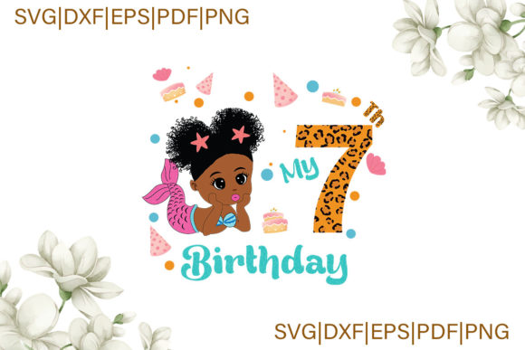 Mermaid 7th Birthday Gift for Daughter