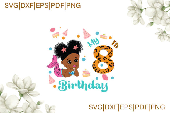 Mermaid 8th Birthday Gift for Daughter