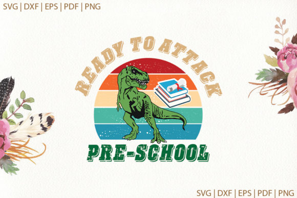 Ready to Attack Preschool Saurus School